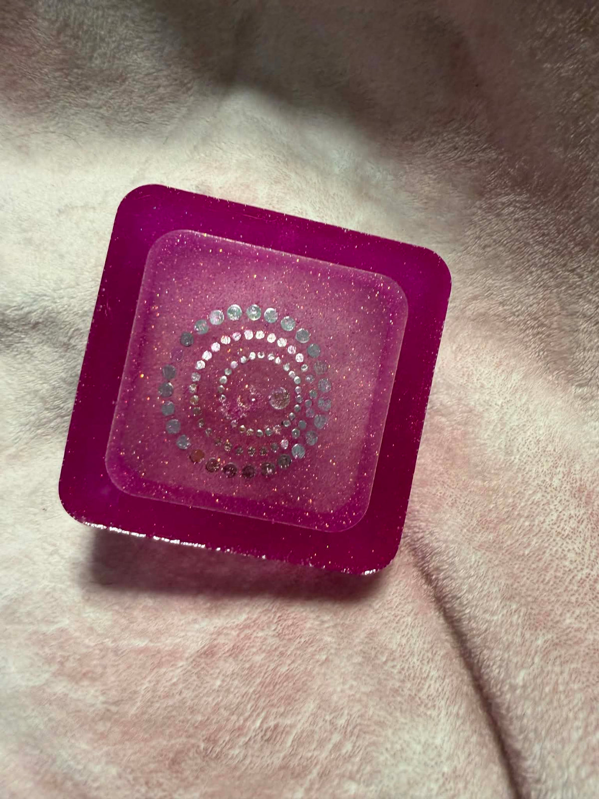 Pink Mandala Dot Art Ashtray