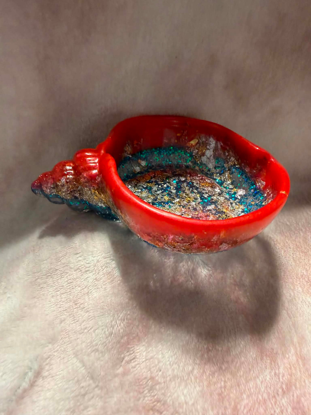 Holographic Conch Seashell Trinket Bowl