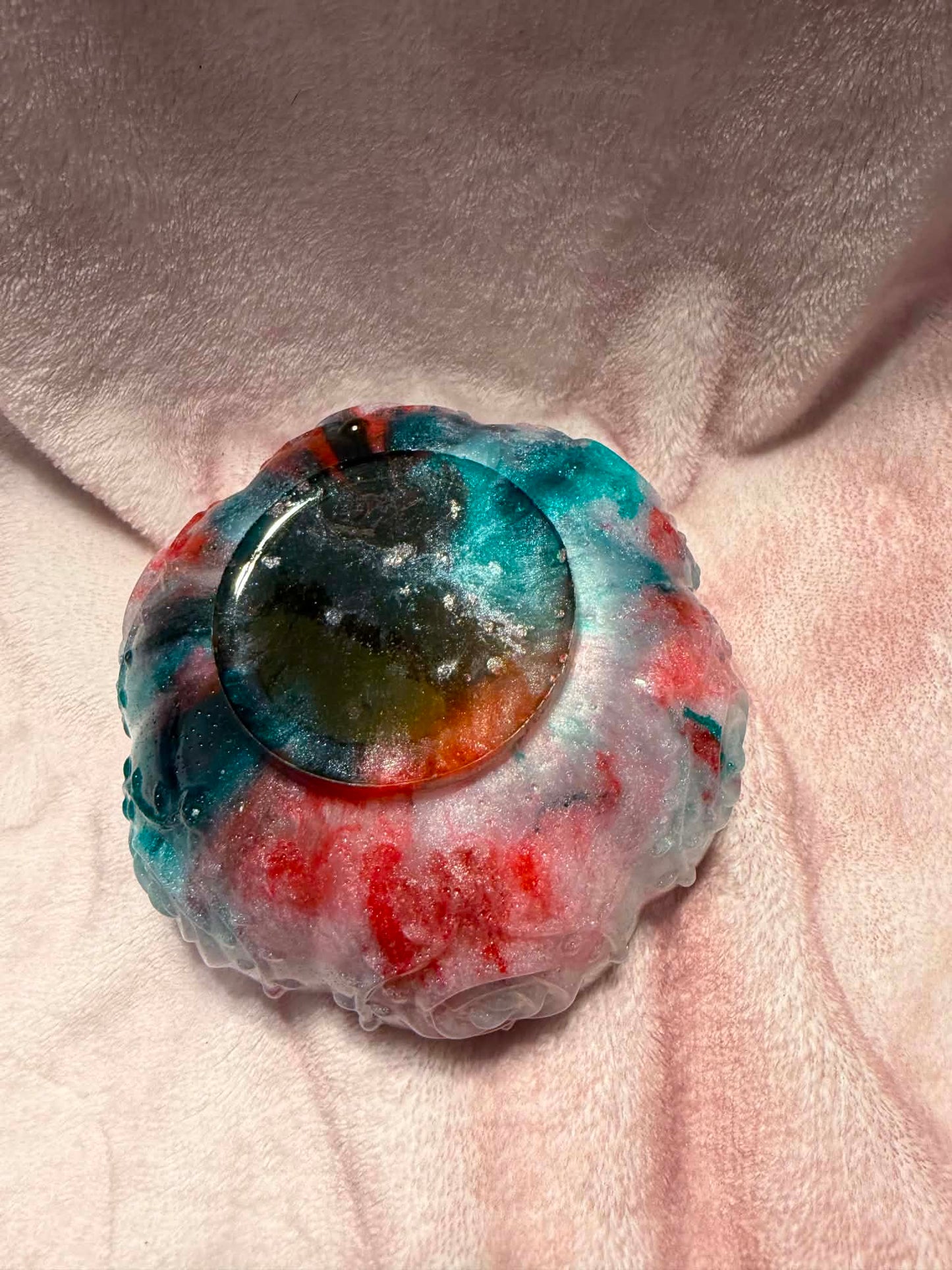 Christmas Rose Lotus Resin Trinket Bowl