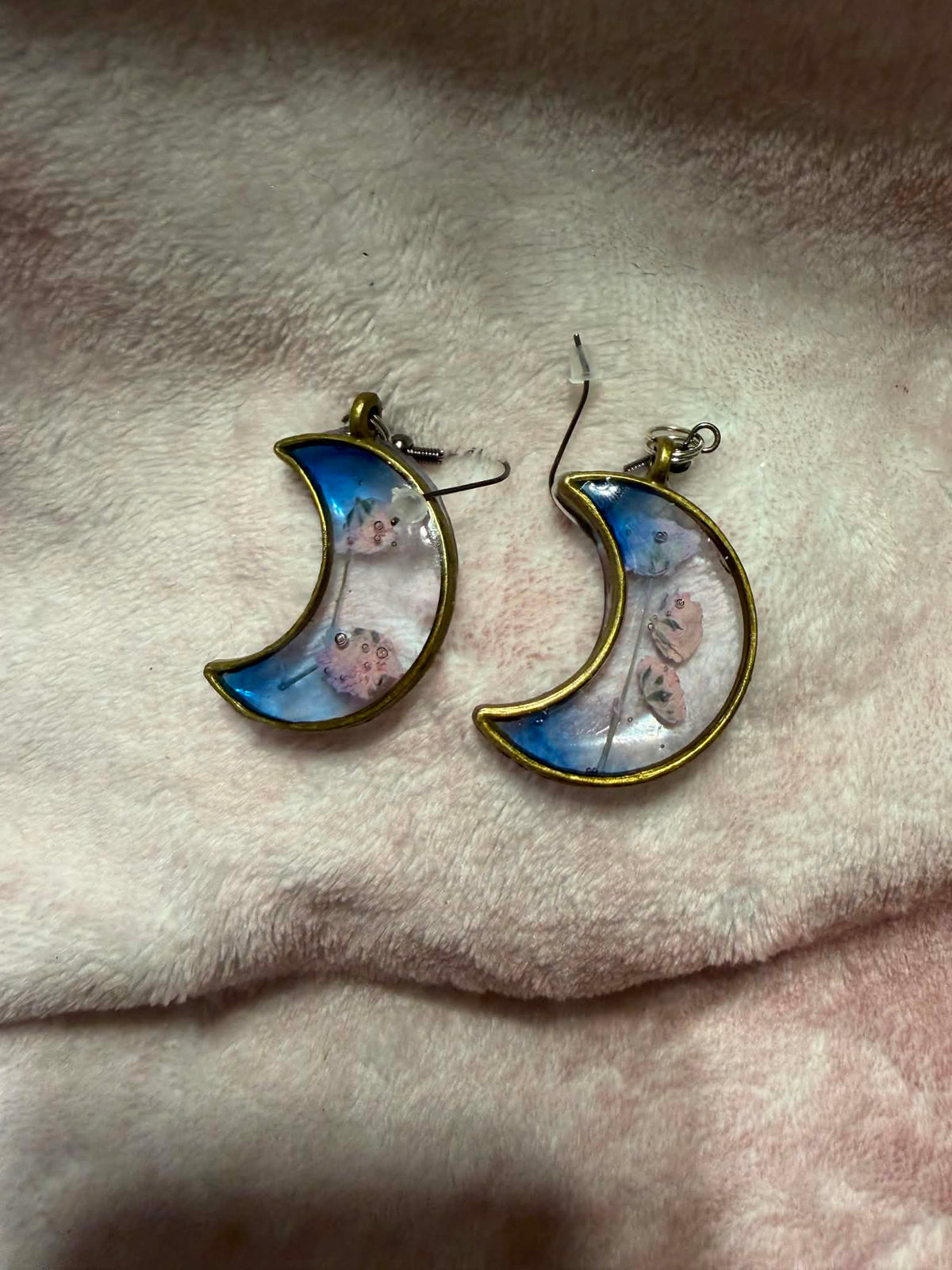 Cherry Blossom Moon Earrings