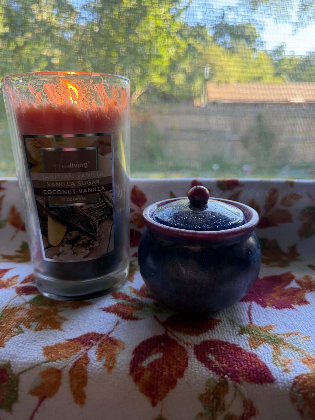 Galaxy Blue & Pink Cauldron Trinket Jar with Lid