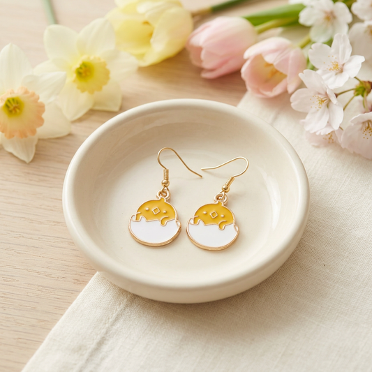Chick earrings in a spring-inspired lifestyle setting