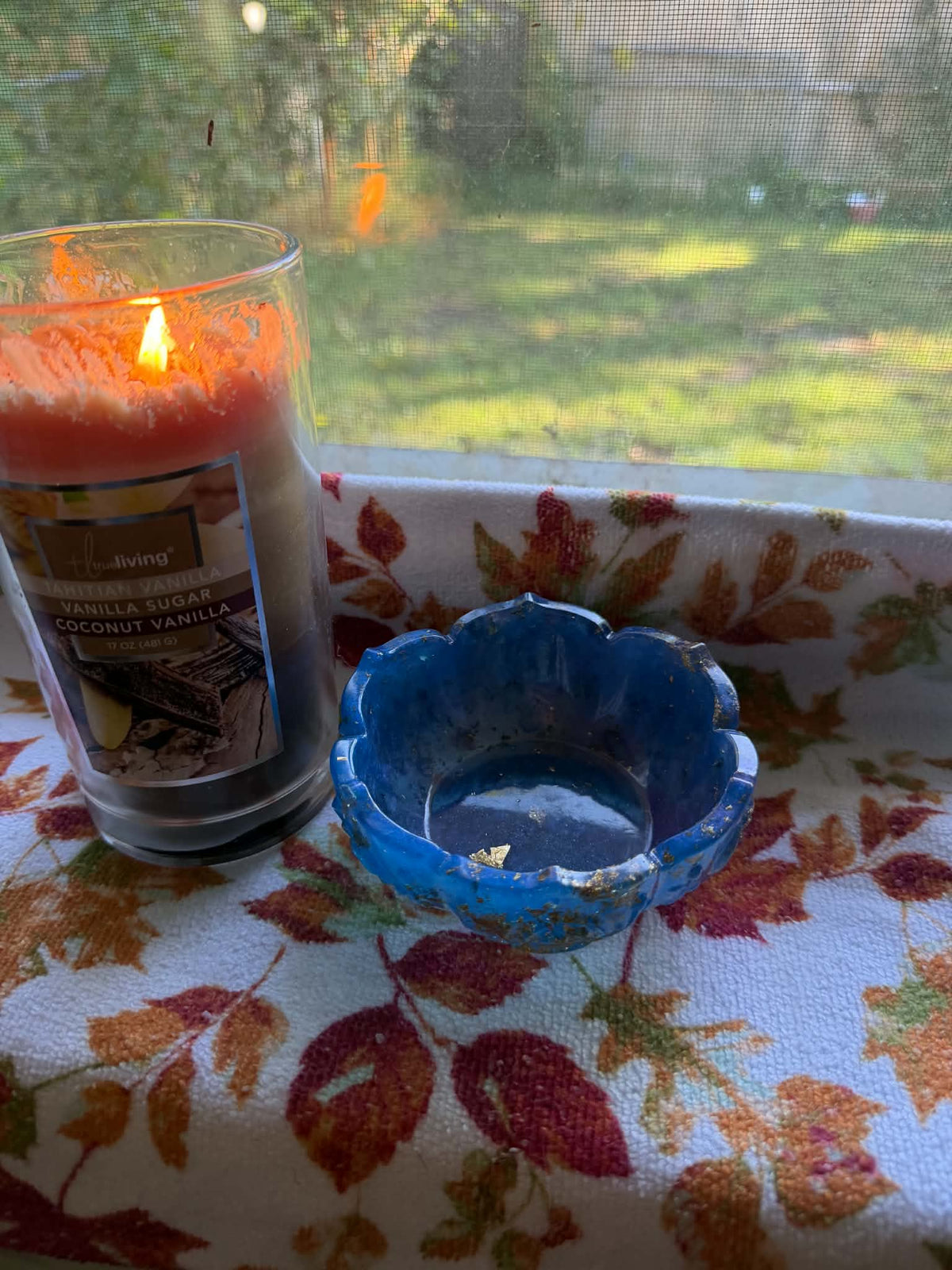 Blue & Gold Trinket Bowl