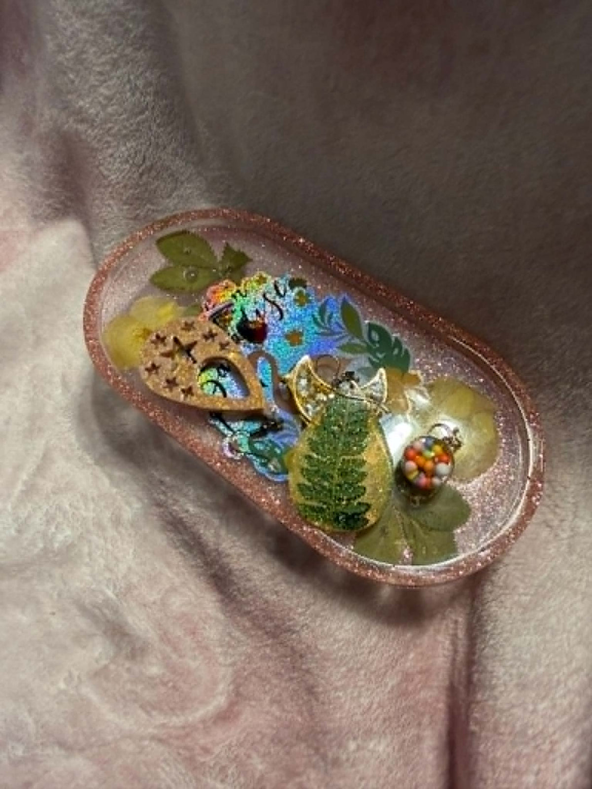 Flamingo & Pansy Trinket Tray
