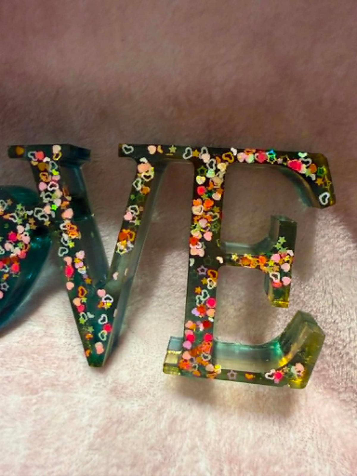 Green & Pink Love Decor