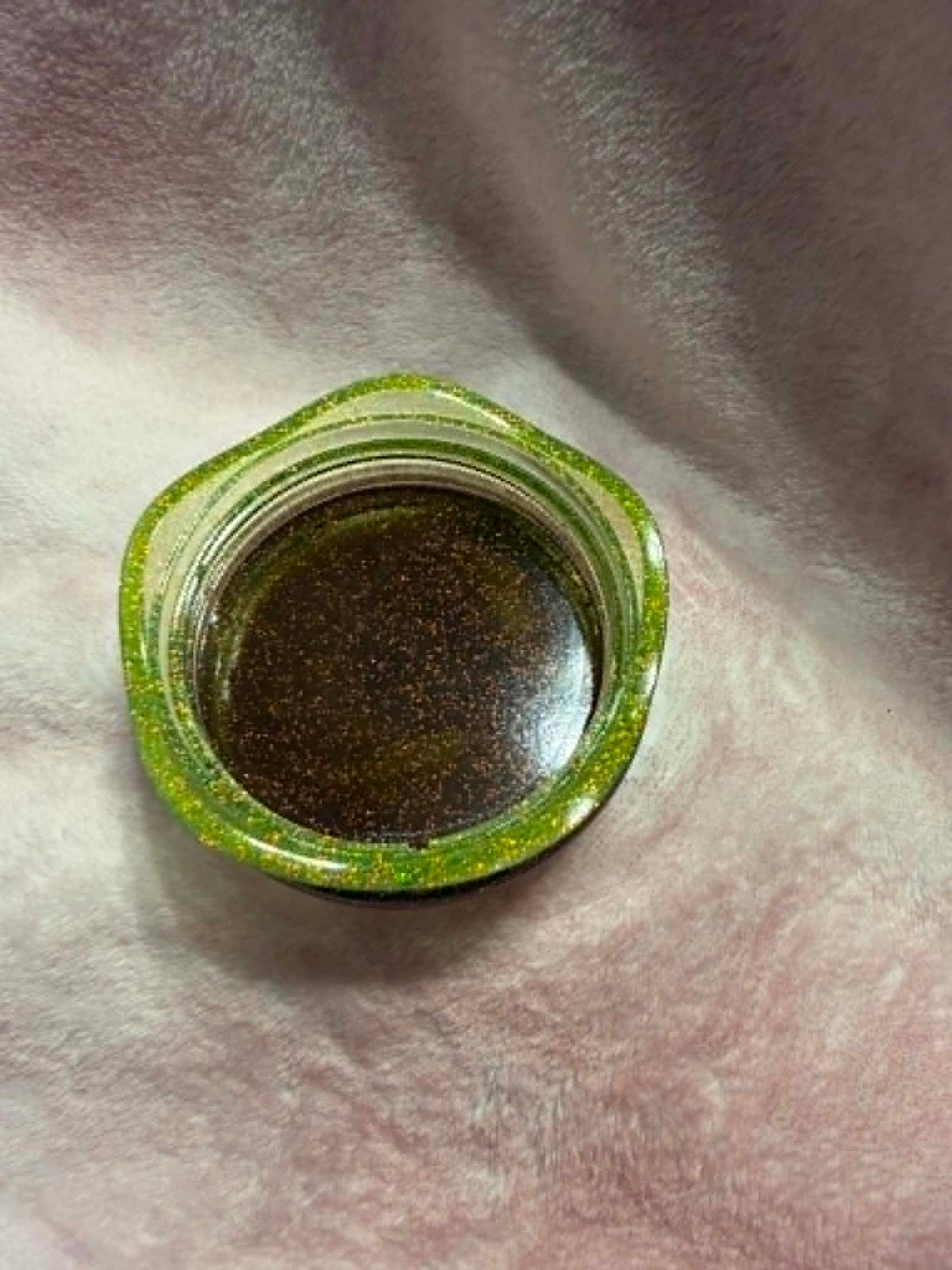 Green & Black Pudding Trinket Jar with Lid