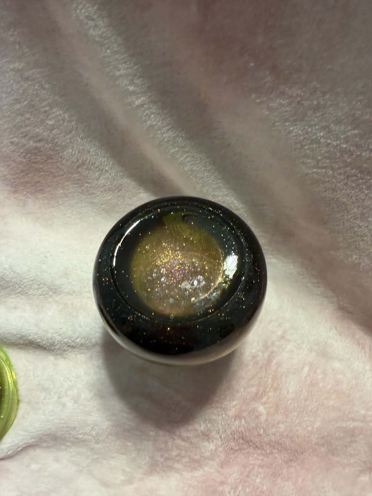 Green & Black Pudding Trinket Jar with Lid