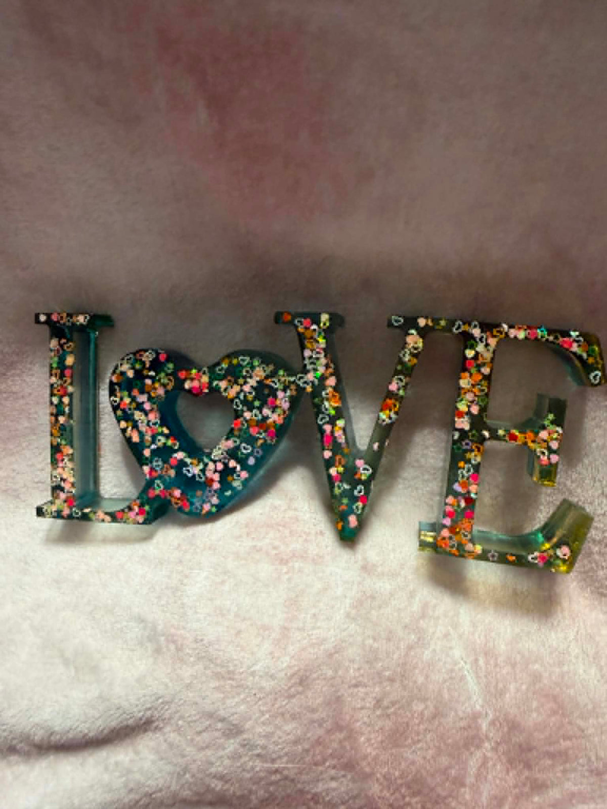 Green & Pink Love Decor
