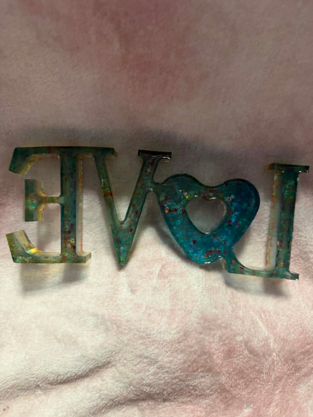 Green & Pink Love Decor
