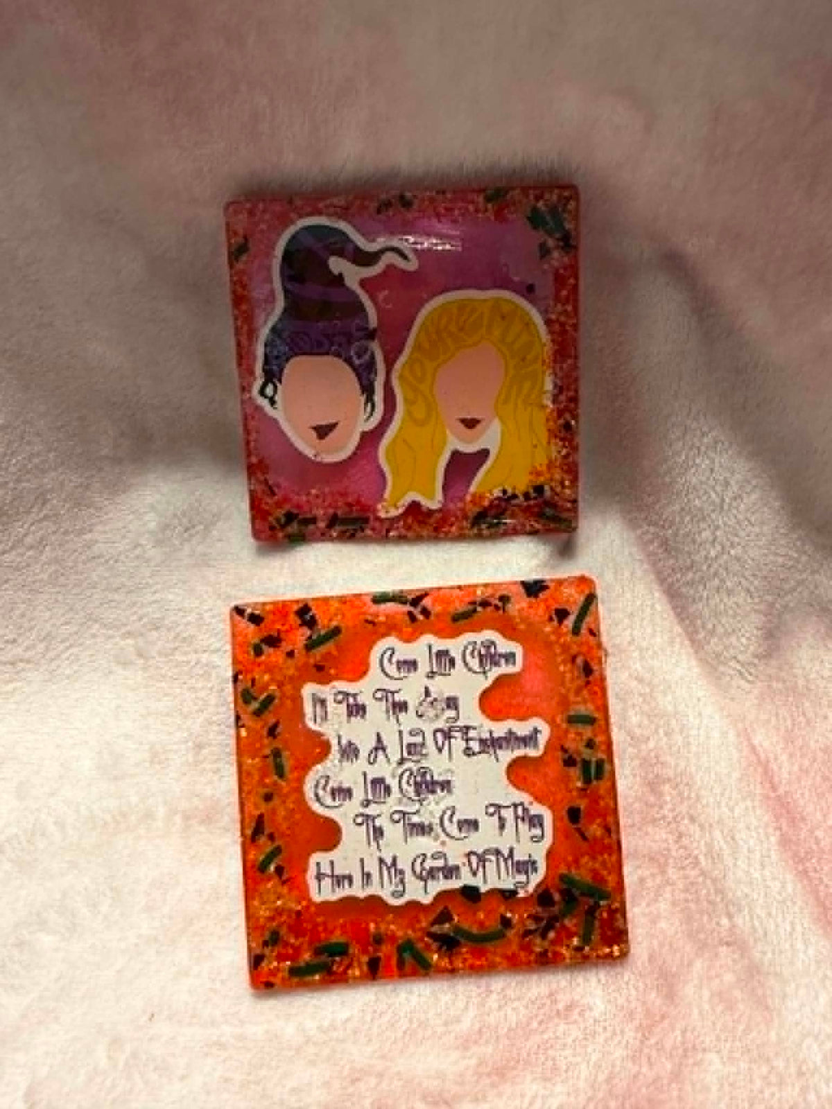 Hocus Pocus Sanderson Sisters Coaster Set with Holder