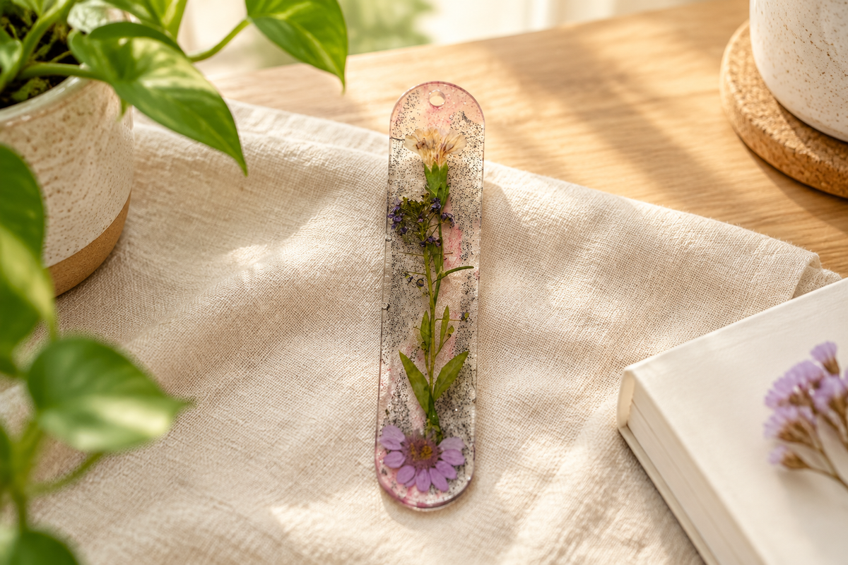 The floral product shown in the new listing, styled in a bright home setting.