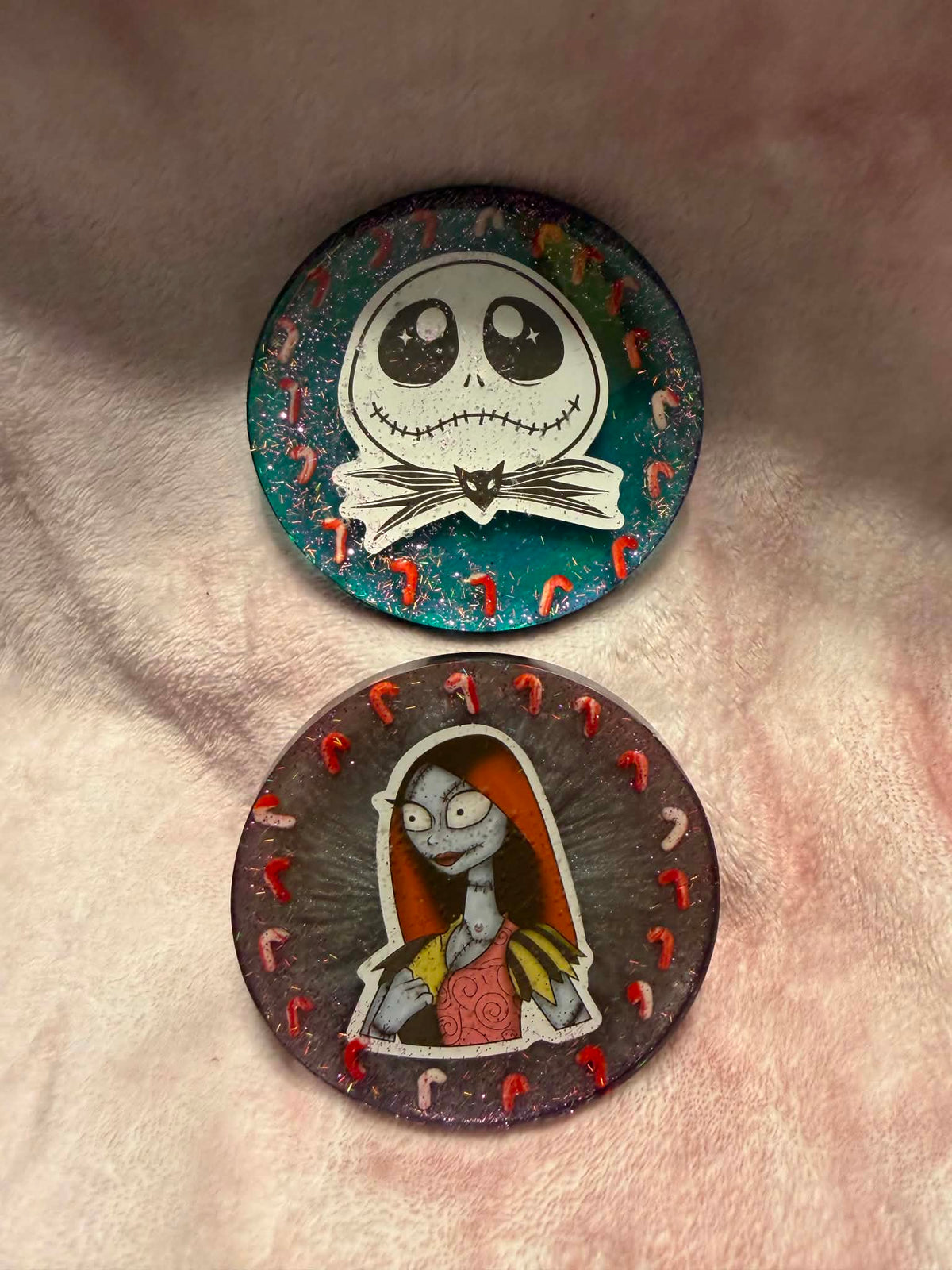 Nightmare Before Christmas 5-Piece Coaster Set with Holder