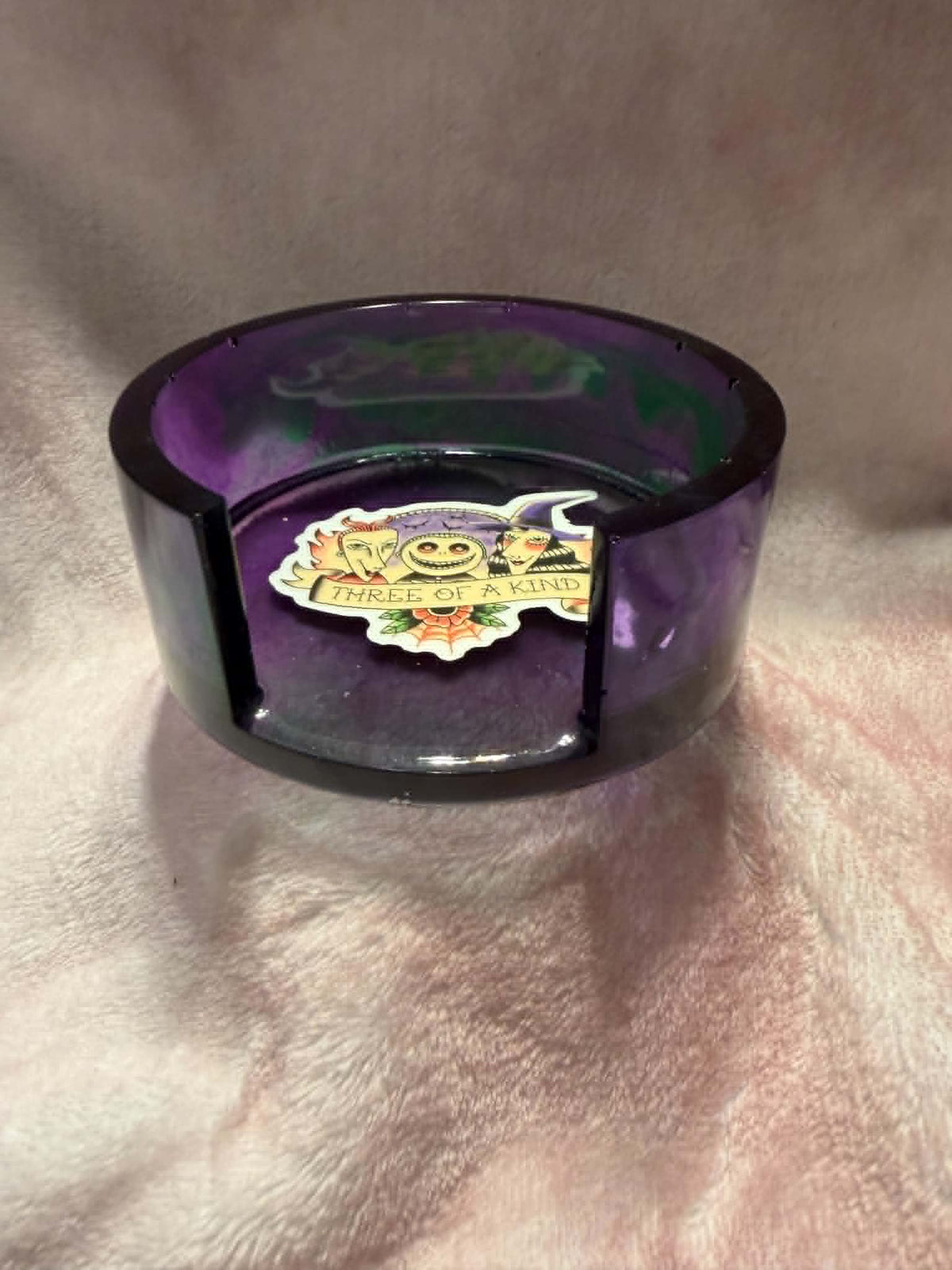 Nightmare Before Christmas 5-Piece Coaster Set with Holder