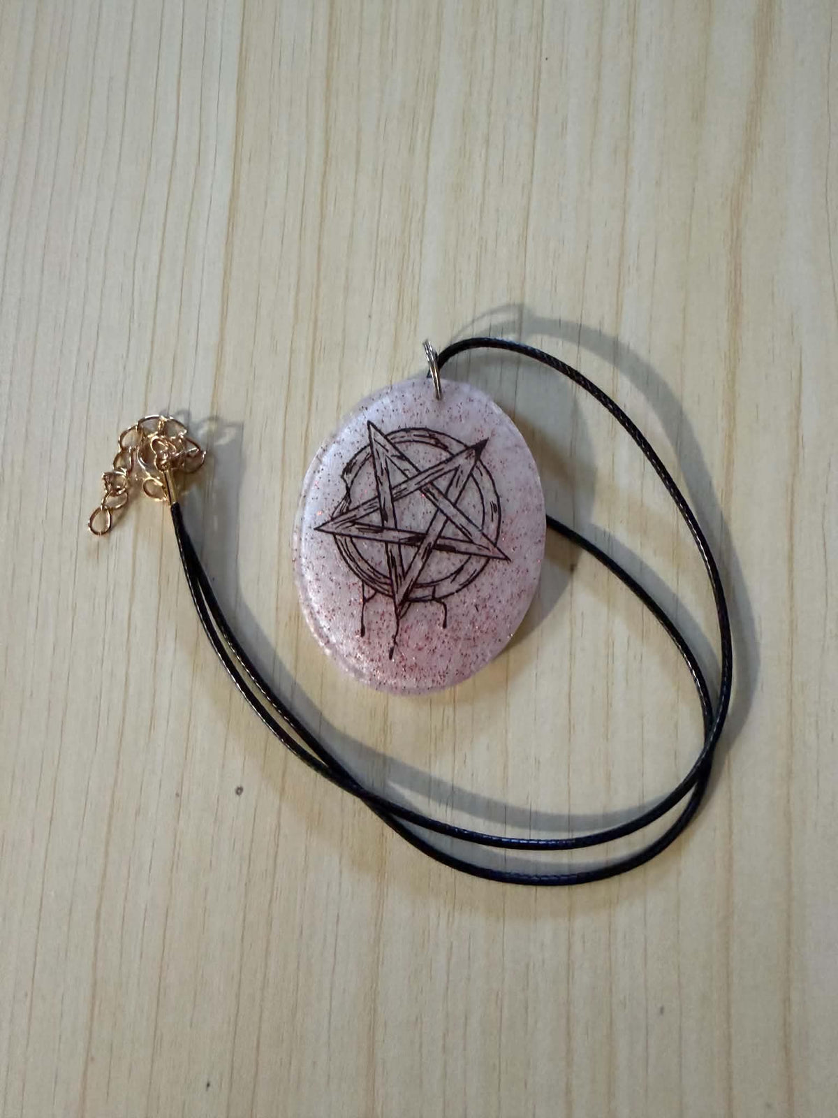 Pentagram Rose Gold Pendant Necklace