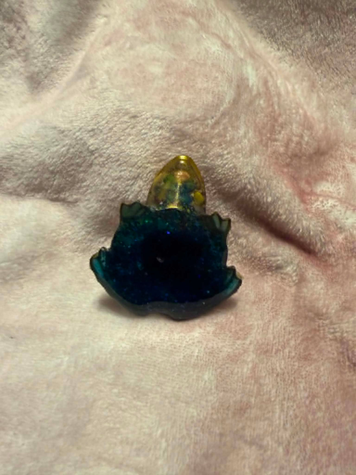 Small Frog Figurine with Seashells & Shell Fragments