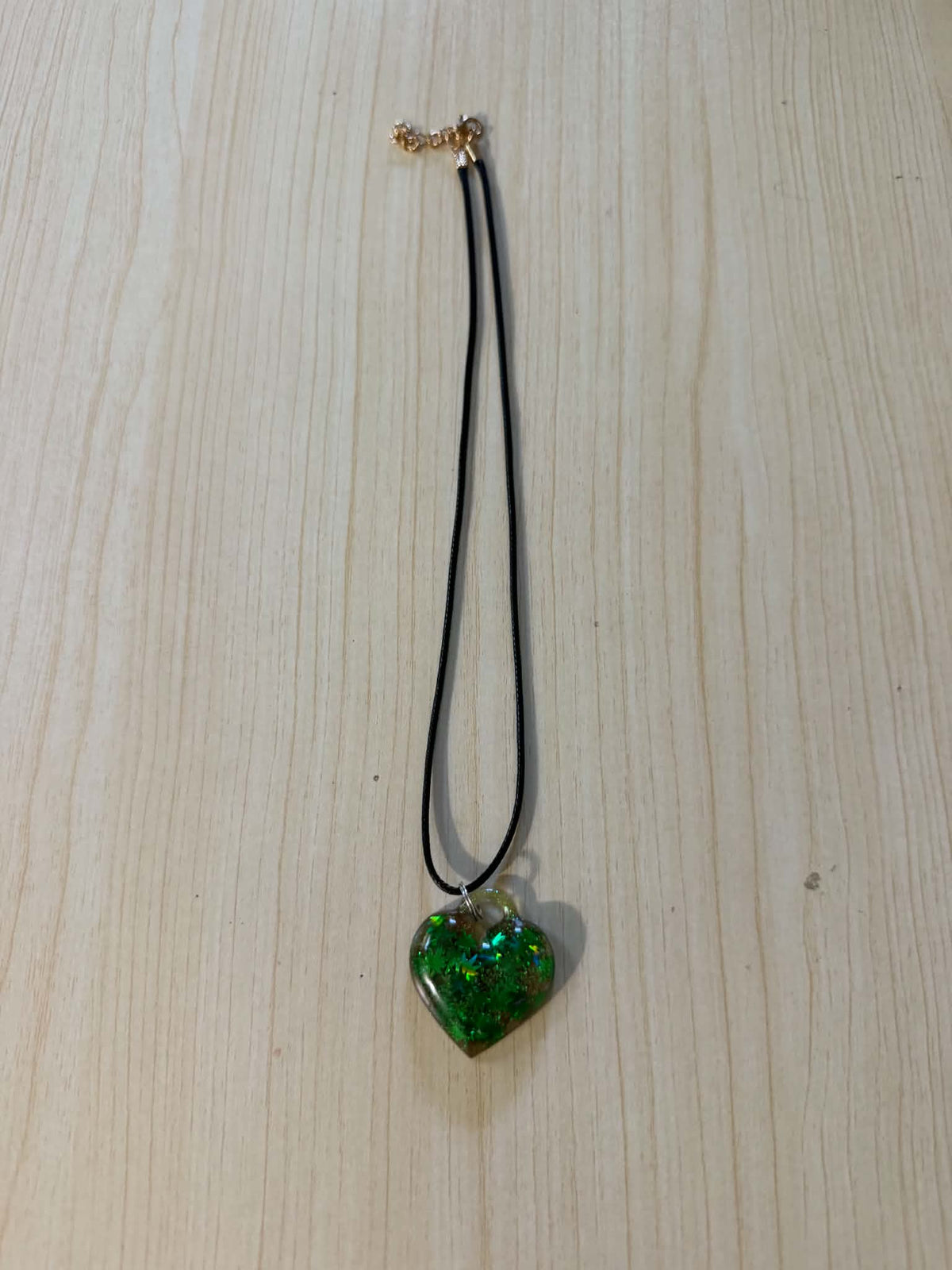 Botanical Leaf Heart Pendant Necklace