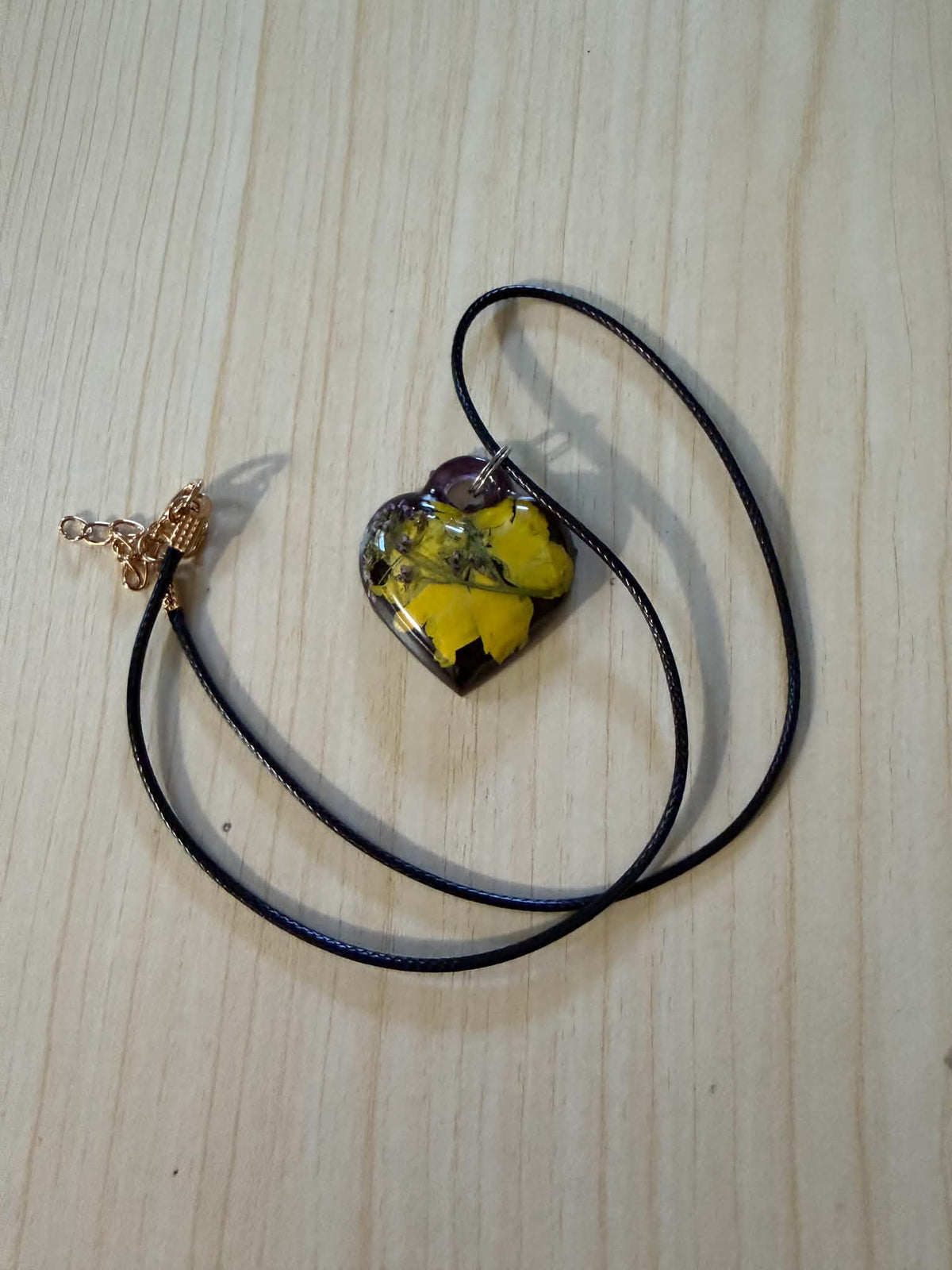 Autumn Heart Pendant Necklace